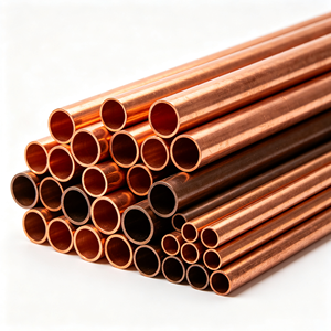 Tubo de Cobre Rojo Sin Costura 9% T2 C11000, Tubería de Cobre Dura y Recta para Refrigeración, HVAC, Sistema Hidráulico, Longitud Personalizada - Product Image 1