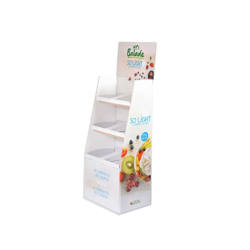 Custom POP Floor Retail Store Product Display Unit Stands Corrugated Cardboard Candy Food Beverages Cardboard Display