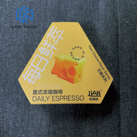 Boîte d'emballage vide d'affichage de capsules de café de luxe en papier carton personnalisé pour échantillon de capsules de café