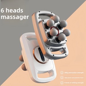 Professional Grade Six-Head Fascia Gun Home Multi-Head <b>Massager</b> Whole Body Muscle Relaxation <b>Vibration</b> Massage Gun Brushless - Product Image 5