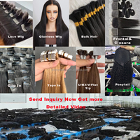 Perruques en gros vietnamiennes sans colle avec dentelle frontale HD pour femmes noires, perruques de cheveux humains ondulés alignés avec les cuticules