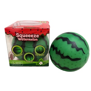 ของเล่นน้ำแข็งไสรูปแตงโม ของเล่นนิ้วมือรูปผลไม้จำลองที่นิยมใช้ในหมู่เด็กๆ ของเล่นบีบคลายเครียดสำหรับสำนักงานและเด็ก - Product Image 1