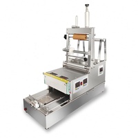Machine d'emballage semi-automatique électrique pour films d'emballage tridimensionnels (CD, DVD, BOPP, boîtes cosmétiques, préservatifs) avec estampage et motorisation pour l'alimentation