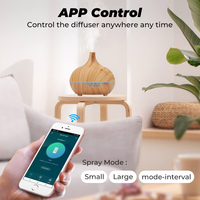 Diffuseur d'arômes intelligent WiFi SMATRUL Tuya, humidificateur d'air ultrasonique à huile essentielle de 400 ml avec contrôle par application, lumière LED et générateur de brume
