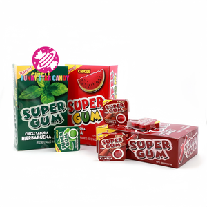Fabricant 4pcs Gomme à bulles Visage Personnalisé Halal <span class=keywords><strong>Tutti</strong></span>-<span class=keywords><strong>Frutti</strong></span> Saveur Sweet Smile Face Jam Filling Printed Bubble <span class=keywords><strong>Chewing</strong></span> <span class=keywords><strong>Gum</strong></span> - Product Image 6