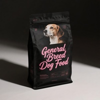 Sachet à fond plat à huit soudures latérales, directement de l'usine, pour l'emballage de friandises lyophilisées pour animaux de compagnie, sac refermable