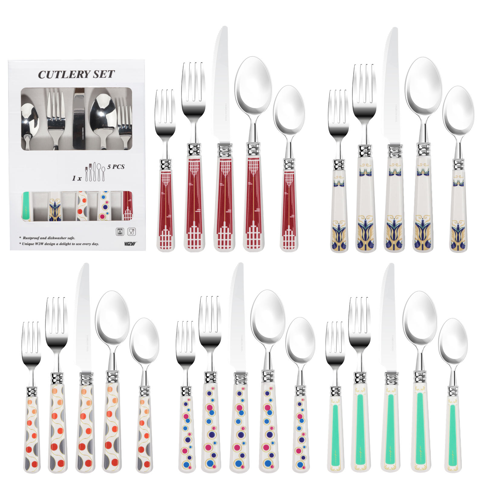 Stamp-5pcs/boîte de couleur