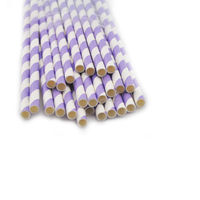 Pailles en papier rayées colorées, bâtonnets pour cake pops, écologiques, biodégradables, pour bar à boissons, fête, échantillon gratuit, vente en gros, en vrac