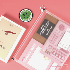 Estuche para lápices 3D transparente y sencillo, bolsa portátil para lápices para estudiantes que realizan exámenes, bolsa para documentos A4, con cremallera de gran capacidad - Product Image 2