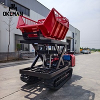 Neuer OKEMAN Diesel Euro 5 Linkslenker 5-Tonnen-Raupentransporter 57 PS Leistung für Landwirtschaft/Bauarbeiten