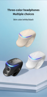Nouveaux écouteurs sportifs sans fil GD29 BT 5.4 à clip d'oreille, oreillettes à conduction osseuse IPX-4 avec micro anti-bruit
