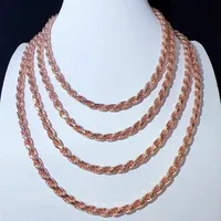 Bijoux de mode, collier de 6 mm, collier en argent sterling 925 avec chaîne cubaine en moissanite pour hommes et femmes