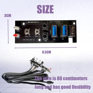 Câble USB 3.0/3.1 pour panneau frontal d'ordinateur, connexion carte mère, carte PCB, rallonge audio - Product Image 6