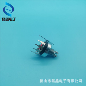 Potenciómetro Rotatorio Rv17-K4-B10K con Interruptor, Actuador de Perilla con Rosca M8x0.75, Resistencia Ajustable Vertical SPDT - Product Image 3
