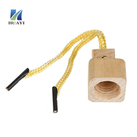 Diffuseur de voiture suspendu sur mesure 10 ml avec bouchon en bois, couvercle à vis en bois de hêtre naturel de qualité supérieure avec cordon tressé durable pour flacons de parfum