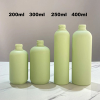 Emballages cosmétiques de luxe biodégradables en HDPE vert de 200 ml, 250 ml, 300 ml, 400 ml, 8 oz, 10 oz, pots pour huile capillaire, flacons de shampoing, flacons d'émulsion