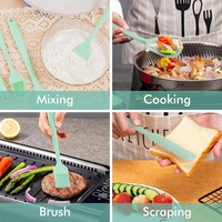 Spatule en silicone écologique résistante à la chaleur de qualité alimentaire pour ustensiles de cuisson antiadhésifs et décoration de gâteaux