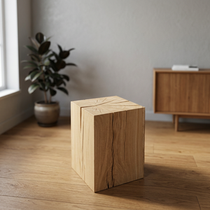 Taburetes de Madera Natural Sólida de Estilo Antiguo para Sala de Estar - Product Image 2