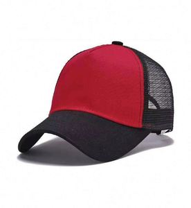 Sombreros de gorra de camionero para hombre de poliéster 100% de 5 paneles de dos tonos de fabricante al por mayor con personalizado - Product Image 4