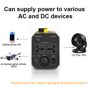 Centrales électriques portables 300W, batterie au lithium LiFePO4, générateur solaire à onde sinusoïdale pure, Ruihan, haute capacité, pour voyages en plein air - Product Image 1