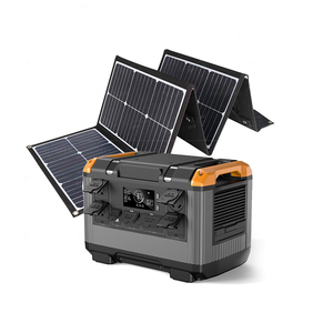 Portable 2500W 1.7 Hour Full <b>Camping</b> Capacity Big Solar <b>Generator</b> Emergency Wireless Battery MPPT 200W Pure T20&UC 200 Long-last - Product Image 1