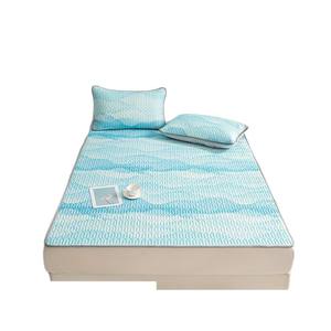 แผ่นรองนอนยางพาราเย็นสบาย ดูโอเซียงเม่ยเมี่ยนคัง รุ่นซัมเมอร์ ขนาด 180x200 ซม. ระบายอากาศได้ดี ลายเรขาคณิตนามธรรม ซักเครื่องได้ เหมาะสำหรับใช้ในบ้าน - Product Image 1