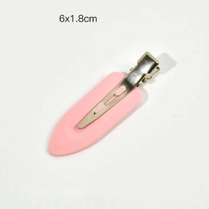 Barrette <span class=keywords><strong>plate</strong></span> sans couture Y2K mignonne couleur unie bonbon, accessoire de coiffure et de maquillage pour femmes et filles - Product Image 5