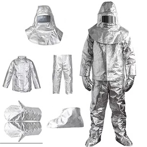 Combinaison de protection intégrale ignifuge et réfléchissante à la chaleur, en aluminium renforcé pour pompiers - Product Image 5