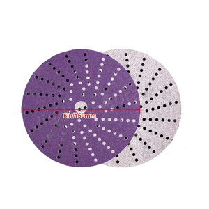 Đĩa chà nhám/móc tròn và giấy nhám Vòng Kim Loại | Gỗ | sửa chữa ô tô/độ bền và tính linh hoạt màng Polyester 6inch 120grit - Product Image 6