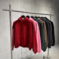 MA8108 Sweat à capuche ample en molleton de coton 400 GSM pour homme, personnalisable avec logo, style streetwear vintage, marque privée