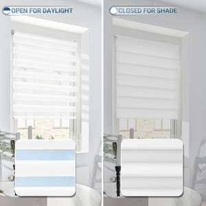 ม่านหน้าต่างแบบม้าลายและม่านประตูแบบฝรั่งเศสที่กรองแสงผ้าม่านโปร่งและม่านแขวน - Product Image 4