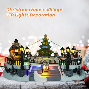 Compra al Por Mayor de <span class=keywords><strong>Villa</strong></span> <span class=keywords><strong>Navideña</strong></span> con Pista de Patinaje Musical LED de Plástico, Casas de Gran Venta y Suministros de Decoración Festiva - Product Image 1