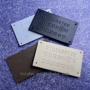 Customized Garment Leather <strong>Label</strong> Garment Debossed Pu Leather <strong>Label</strong> for Clothing <strong>Jeans</strong> - Product Image 1