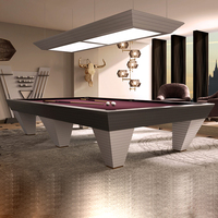 Table de billard professionnelle miniature en ardoise, pieds en bois massif, table de snooker française de 9 pieds, usage domestique et commercial en intérieur