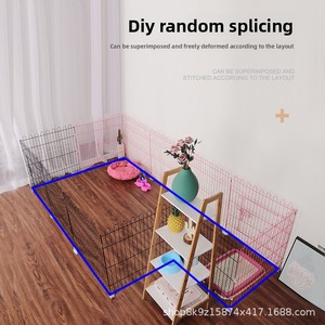 Clôture en fil métallique solide pour animaux de compagnie, cage pliable anti-évasion pour chiens d'intérieur, barrière de protection extérieure, parc pour petits chiens - Product Image 4