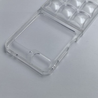 Coque de téléphone 3D Pokopoko Clear Bubble Shaker pour Samsung Galaxy Z Flip 4 5 6 7 8 Fold 7 8, design antichoc