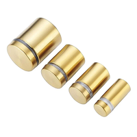 M19 M25 Acier Inoxydable A2 A4 A2-70 A2-80 A4-70 A4-80 Finition Dorée Placage Enseigne Murale Verre Standoff