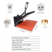 Presse à chaud électrique 110/220V, nouvelle, 40*60cm, plaque (imprimante à plat) pour l'impression DTF sur t-shirt, vêtement, fonctionnement manuel