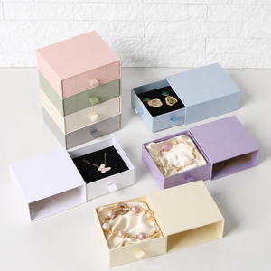 Custom Logo Luxury Drawer Packaging Gift Box Necklace Earring Bracelet Ring Jewelry Package Sliding Drawer Box - Product Image 2