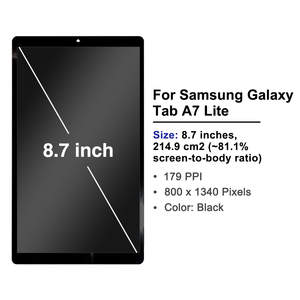 Schermo LCD all'ingrosso per <span class=keywords><strong>Samsung</strong></span> <span class=keywords><strong>Galaxy</strong></span> Tab <span class=keywords><strong>A7</strong></span> <span class=keywords><strong>Lite</strong></span> <span class=keywords><strong>T220</strong></span> T225 - Ricambio Display Touch Screen - Product Image 1