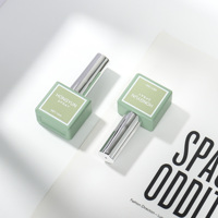 Bouteilles vides de vernis à ongles brunes d'OEM/ODM, coffre-fort UV 12ml de bouteilles rechargeables carrées opaques de vernis à ongles