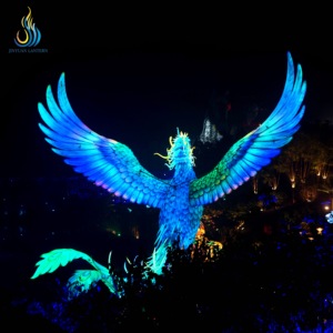 Grande Lanterna in Ferro a Forma di Uccello - Lanterna Realistica per Festival, Festa del Papà e Laurea, per Uso Esterno - Product Image 6