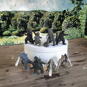 Set de 8 Figuras de Acción de <span class=keywords><strong>Godzilla</strong></span> de PVC a Escala 1/100, Temática de Películas <span class=keywords><strong>y</strong></span> TV, Modelo de Micropaisaje - Product Image 3