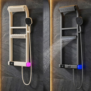 Système de <span class=keywords><strong>douche</strong></span> intelligent moderne avec affichage numérique LED hydroélectrique, mitigeur thermostatique en laiton, panneau de <span class=keywords><strong>douche</strong></span> à touches piano pour salle de bain - Product Image 2