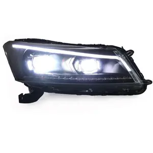 Hot-selling factory manufacture modified headlamp LHD/RHD with devil Eyes For Accord 8th Generation 2008-2013 Headlights