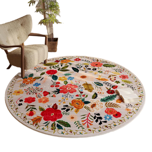 Custom Washable Floral Area <b>Rugs</b> Modern <b>Non</b> <b>Slip</b> Living Room Bedroom Indoor Carpet for Exercise Camping - Product Image 1