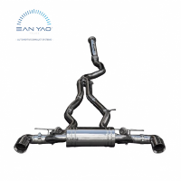Système d'échappement Catback Valvetronic haute performance en acier inoxydable poli miroir, fabriqué par Sanyao ou par une usine OEM/ODM, garantie 2 ans