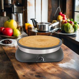 Crêpière électrique portable antiadhésive de <span class=keywords><strong>30</strong></span> <span class=keywords><strong>cm</strong></span> avec contrôle de la température et voyant LED pour usage domestique et hôtelier - Product Image 1