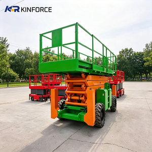 Plateforme élévatrice <span class=keywords><strong>mobile</strong></span> tout-terrain à ciseaux certifiée CE, plateforme de levage robuste pour les opérations d'ingénierie - Product Image 6