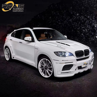 Kit de Carrocería para BMW X5 X6 E70 E71 Estilo Harman Mejorado con Parachoques Delantero y Trasero, Molduras Interiores, Faldones Laterales, Difusor Trasero y Kit de Guardabarros